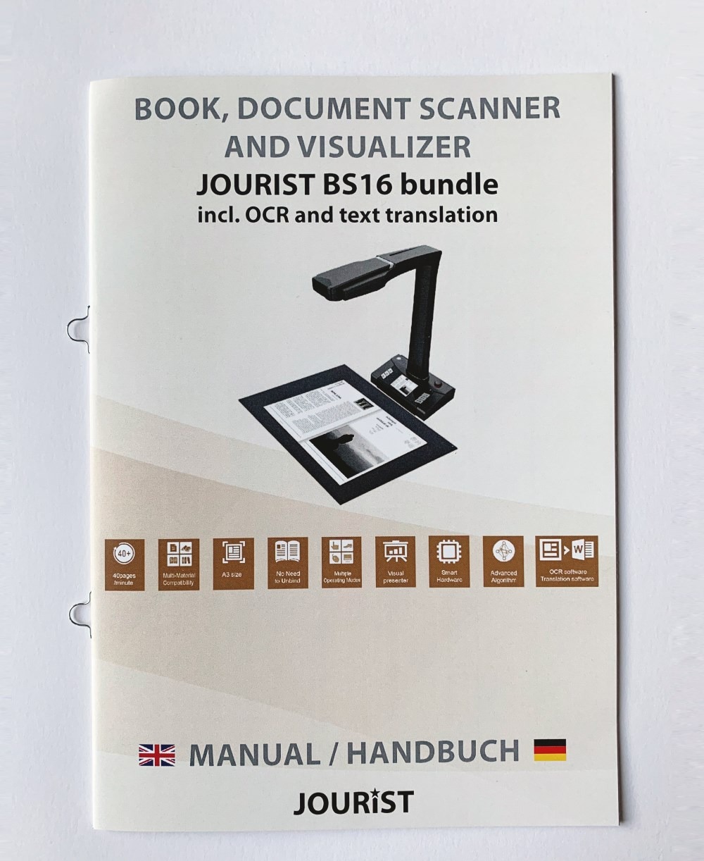 BS16 professioneller Buch- und Dokumentscanner