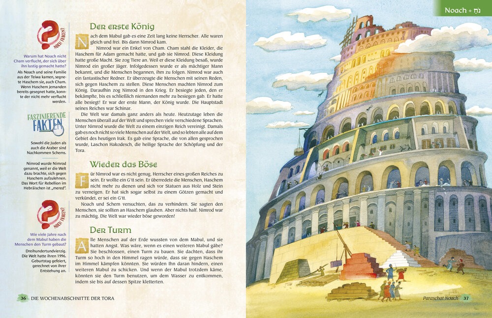 Die Wochenabschnitte der Tora. Buch Bereschit. Eine illustrierte Nacherzählung mit Midraschim.