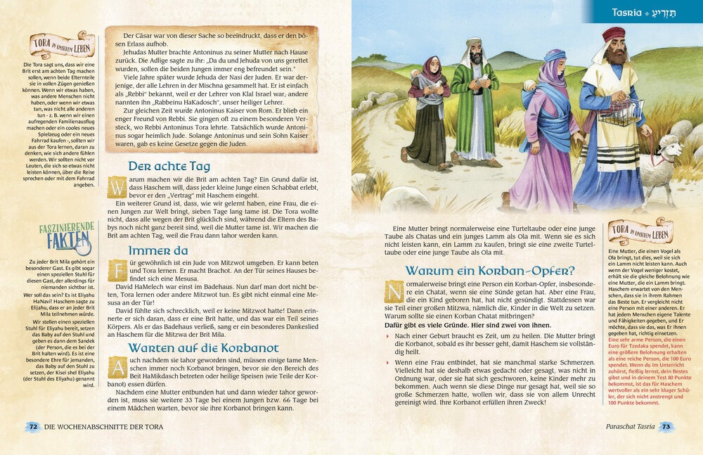 Die Wochenabschnitte der Tora. Band 3. Buch Wajikra. Eine illustrierte Nacherzählung mit Midraschim.